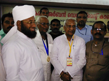 Hussain Badri Moulavi with O. Rajagopal